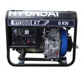 Hyundai HYED600XT Generador 6000W Monofásico motor diésel  10HP