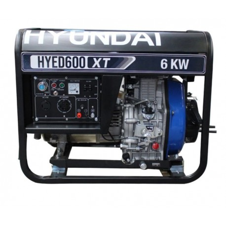 Hyundai HYED600XT Generador 6000W Monofásico motor diésel  10HP